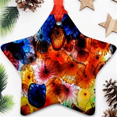 Ornament Color Vivid Pattern Art Ornament (star) by Nexatart