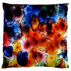 Ornament Color Vivid Pattern Art Large Cushion Case (two Sides)