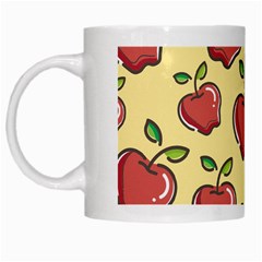 Seamless Pattern Healthy Fruit White Mugs by Nexatart