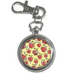 Seamless Pattern Healthy Fruit Key Chain Watches Front