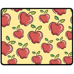 Seamless Pattern Healthy Fruit Fleece Blanket (medium)  by Nexatart