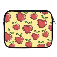 Seamless Pattern Healthy Fruit Apple Ipad 2/3/4 Zipper Cases by Nexatart