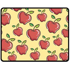 Seamless Pattern Healthy Fruit Double Sided Fleece Blanket (medium)  by Nexatart