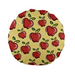 Seamless Pattern Healthy Fruit Standard 15  Premium Flano Round Cushions by Nexatart