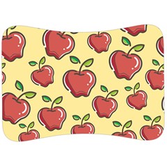 Seamless Pattern Healthy Fruit Velour Seat Head Rest Cushion by Nexatart