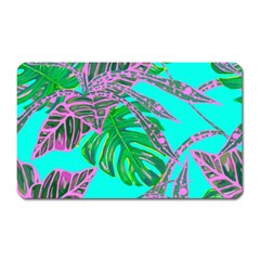 Painting Oil Leaves Nature Reason Magnet (rectangular) by Nexatart