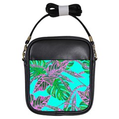 Painting Oil Leaves Nature Reason Girls Sling Bags by Nexatart