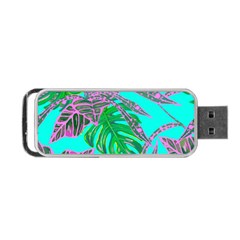 Painting Oil Leaves Nature Reason Portable Usb Flash (two Sides) by Nexatart