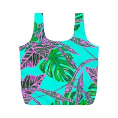 Painting Oil Leaves Nature Reason Full Print Recycle Bags (m)  by Nexatart