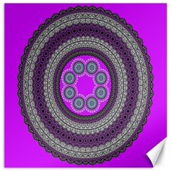 Round Pattern Ethnic Design Canvas 12  X 12   by Nexatart