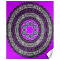 Round Pattern Ethnic Design Canvas 16  X 20   by Nexatart