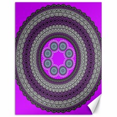 Round Pattern Ethnic Design Canvas 18  X 24   by Nexatart