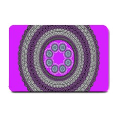 Round Pattern Ethnic Design Small Doormat  by Nexatart