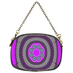 Round Pattern Ethnic Design Chain Purses (one Side)  by Nexatart