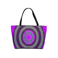 Round Pattern Ethnic Design Shoulder Handbags by Nexatart