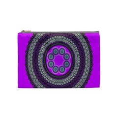 Round Pattern Ethnic Design Cosmetic Bag (medium) by Nexatart