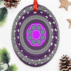 Round Pattern Ethnic Design Ornament (oval Filigree) by Nexatart