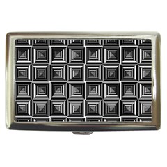 Pattern Op Art Black White Grey Cigarette Money Cases by Nexatart