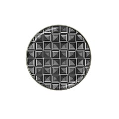 Pattern Op Art Black White Grey Hat Clip Ball Marker by Nexatart