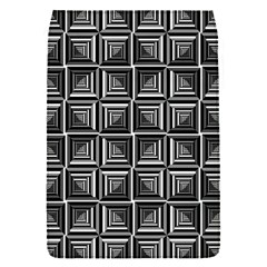 Pattern Op Art Black White Grey Flap Covers (s)  by Nexatart