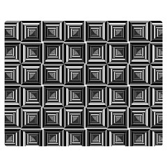 Pattern Op Art Black White Grey Double Sided Flano Blanket (medium)  by Nexatart