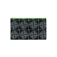 Pattern Op Art Black White Grey Cosmetic Bag (xs) by Nexatart