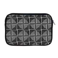 Pattern Op Art Black White Grey Apple Macbook Pro 17  Zipper Case by Nexatart