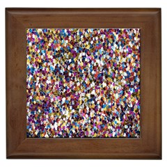 Pattern Abstract Decoration Art Framed Tiles by Nexatart