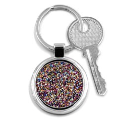 Pattern Abstract Decoration Art Key Chains (round)  by Nexatart