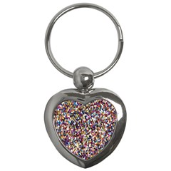 Pattern Abstract Decoration Art Key Chains (heart)  by Nexatart