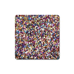 Pattern Abstract Decoration Art Square Magnet by Nexatart