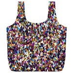 Pattern Abstract Decoration Art Full Print Recycle Bags (L)  Front