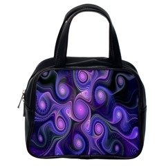 Abstract Pattern Fractal Wallpaper Classic Handbags (one Side) by Nexatart