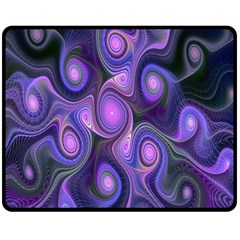 Abstract Pattern Fractal Wallpaper Fleece Blanket (medium)  by Nexatart