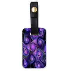 Abstract Pattern Fractal Wallpaper Luggage Tags (one Side)  by Nexatart