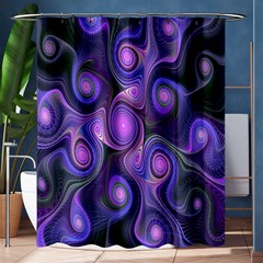 Abstract Pattern Fractal Wallpaper Shower Curtain 60  X 72  (medium)  by Nexatart