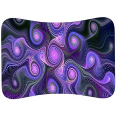 Abstract Pattern Fractal Wallpaper Velour Seat Head Rest Cushion by Nexatart