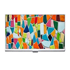 Mosaic Tiles Pattern Texture Business Card Holders by Nexatart