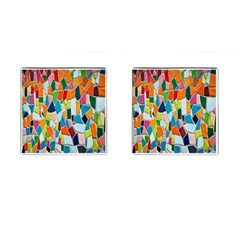 Mosaic Tiles Pattern Texture Cufflinks (square) by Nexatart