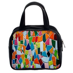 Mosaic Tiles Pattern Texture Classic Handbags (2 Sides) by Nexatart