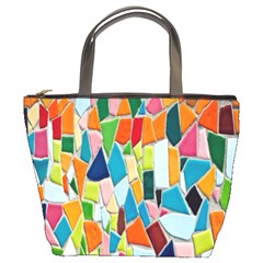 Mosaic Tiles Pattern Texture Bucket Bags by Nexatart