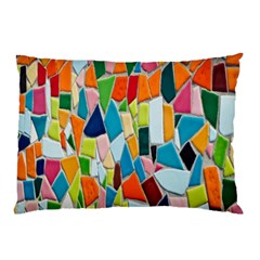 Mosaic Tiles Pattern Texture Pillow Case by Nexatart