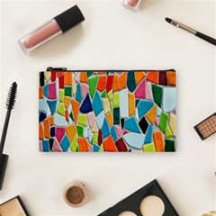 Mosaic Tiles Pattern Texture Cosmetic Bag (small) by Nexatart