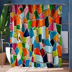 Mosaic Tiles Pattern Texture Shower Curtain 60  X 72  (medium) 