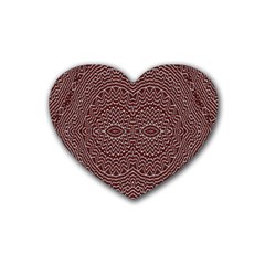 Design Pattern Abstract Rubber Coaster (heart)  by Nexatart