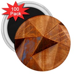 Steel Corten Steel Brown Steel 3  Magnets (100 Pack)