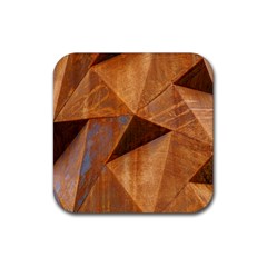 Steel Corten Steel Brown Steel Rubber Coaster (square) 