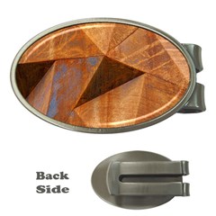 Steel Corten Steel Brown Steel Money Clips (oval)  by Nexatart