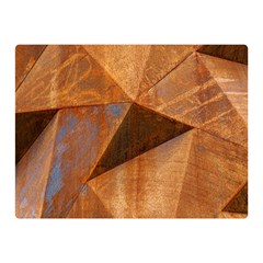 Steel Corten Steel Brown Steel Double Sided Flano Blanket (mini)  by Nexatart