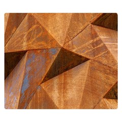 Steel Corten Steel Brown Steel Double Sided Flano Blanket (small)  by Nexatart